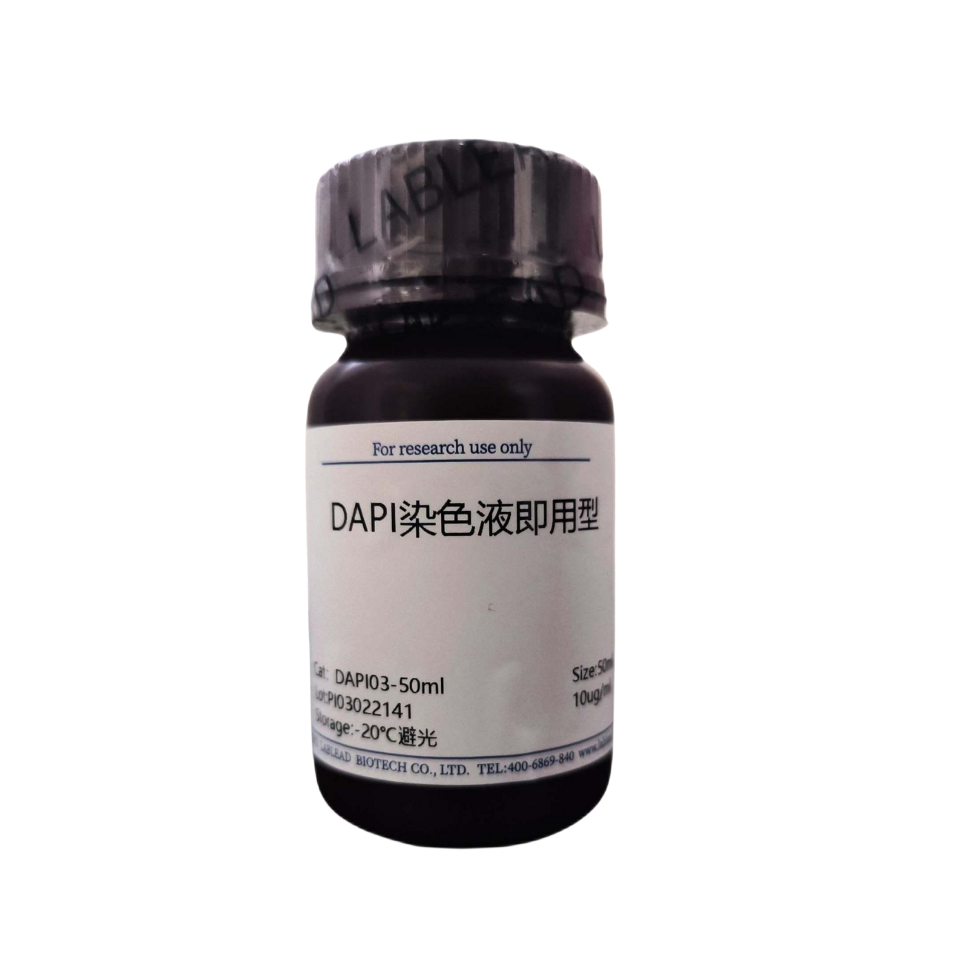 DAPI染色液即用型 10ug/ml（货号：DAPI03）