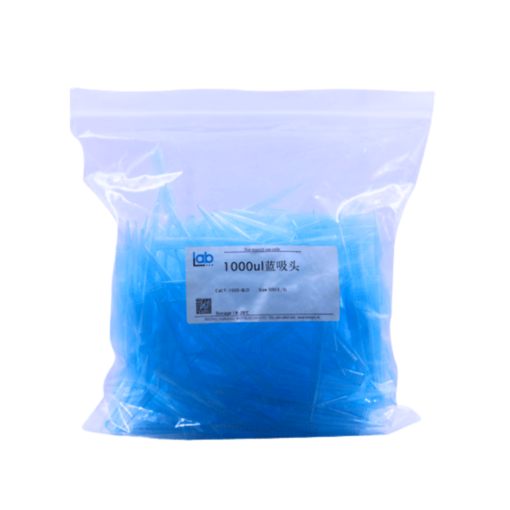 1000ul蓝吸头 经济型（货号：T-1000-BLD）